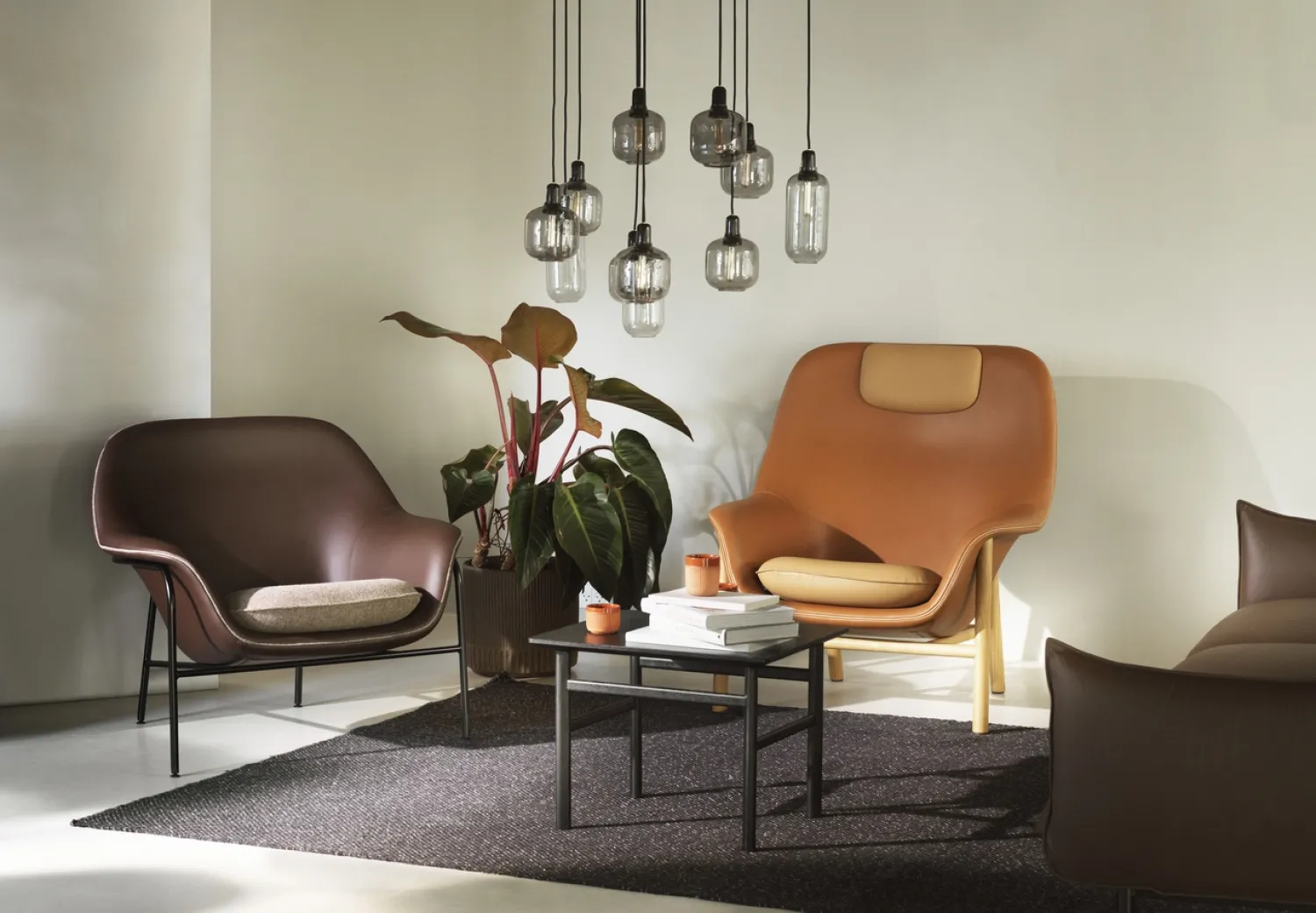 - Drape Lounge Chair High W. Headrest Oak*Normann Copenhagen