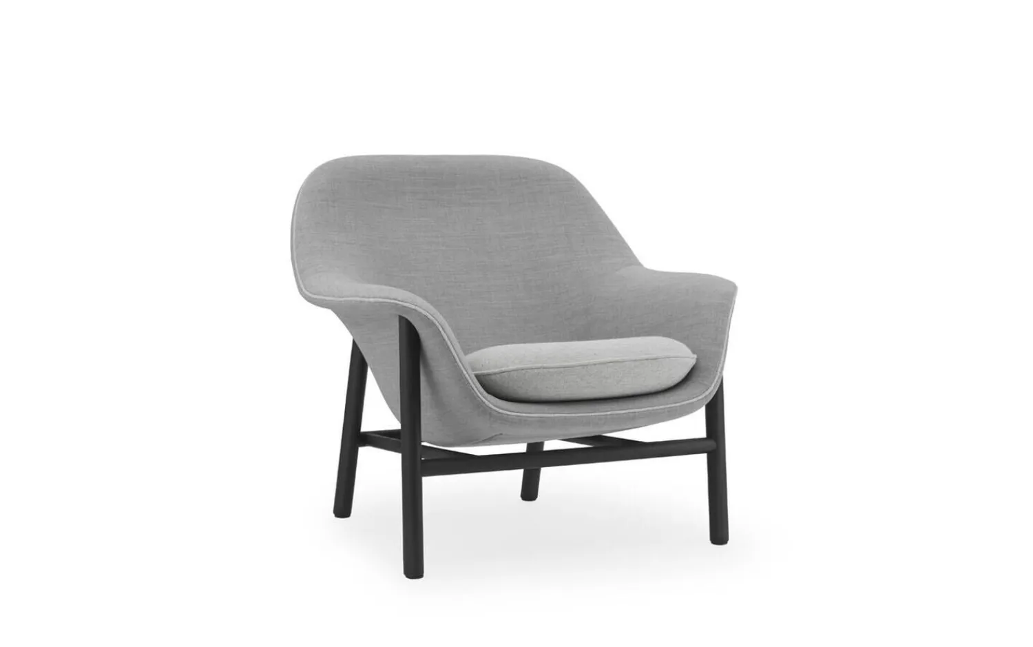 - Drape Lounge Chair Low Black Oak^Normann Copenhagen Discount