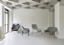 - Drape Lounge Chair Low Black Oak^Normann Copenhagen Discount