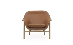 - Drape Lounge Chair Low Oak^Normann Copenhagen