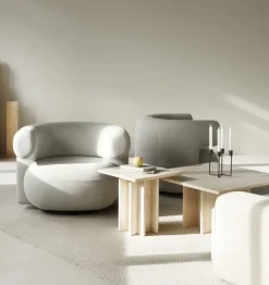 - Edge Coffee Table Large - Travertine^Normann Copenhagen