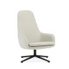 - Era Lounge Chair High Swivel Black Alu^Normann Copenhagen Best