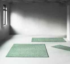- Flick Rug Tæppe 200x300 cm - Off White/Dark Green^Normann Copenhagen Discount