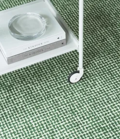 - Flick Rug Tæppe 200x300 cm - Off White/Dark Green^Normann Copenhagen Discount