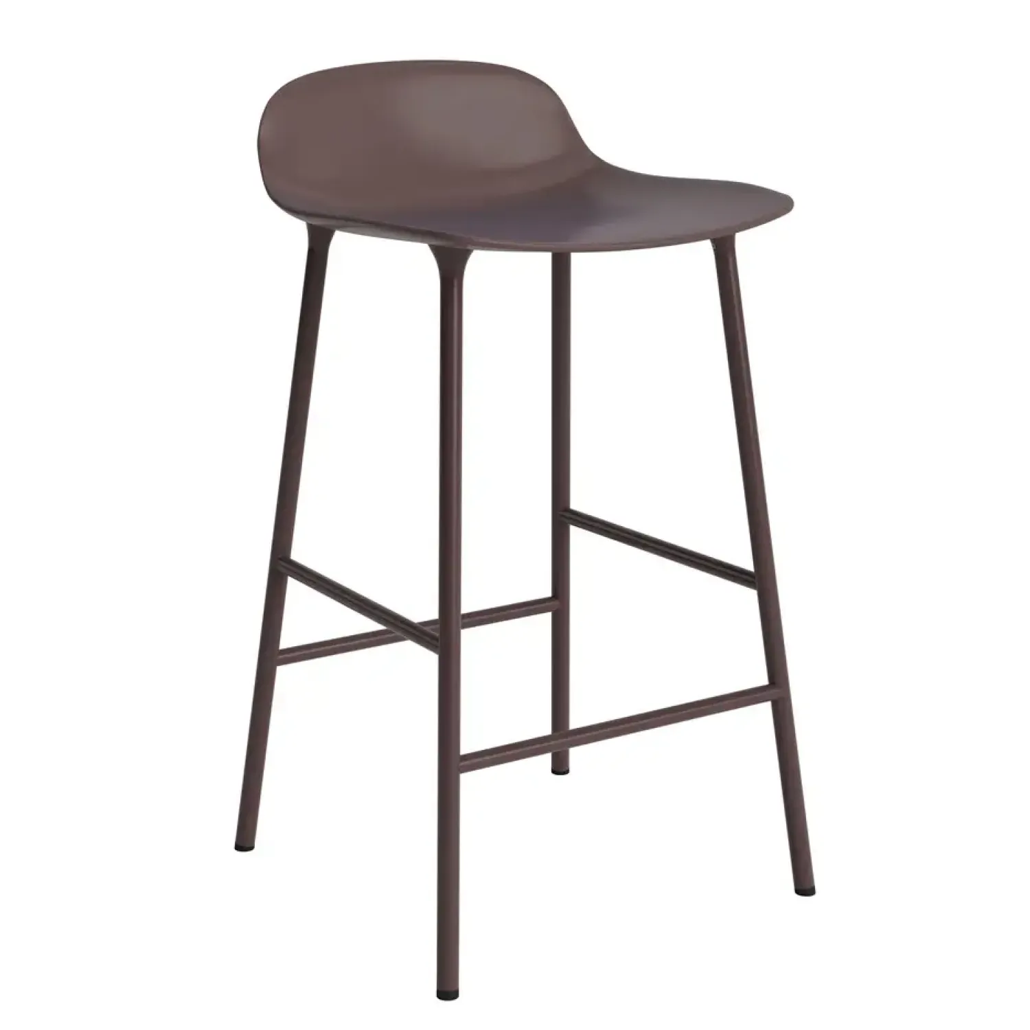 - Form Barstool 65 cm - Brun/Stål*Normann Copenhagen Outlet