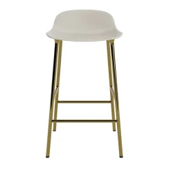 - Form Barstool 65 cm - Lys grå/Messing*Normann Copenhagen