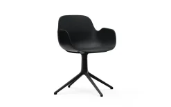 - Form Armchair Swivel 4L Black Alu*Normann Copenhagen