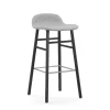 - Form Barstool 75 cm Full Upholstery Black Oak^Normann Copenhagen