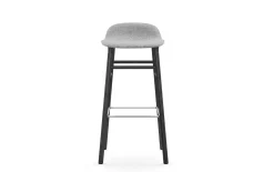 - Form Barstool 75 cm Full Upholstery Black Oak^Normann Copenhagen