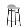 - Form Barstool 65 cm Full Upholstery Black Oak^Normann Copenhagen New