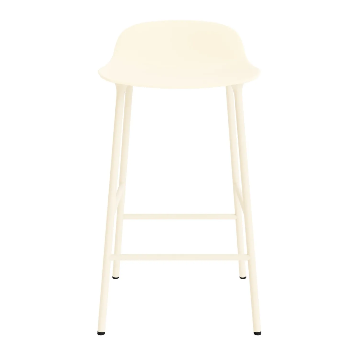 - Form Barstool 65 cm - Creme/Stål^Normann Copenhagen Discount