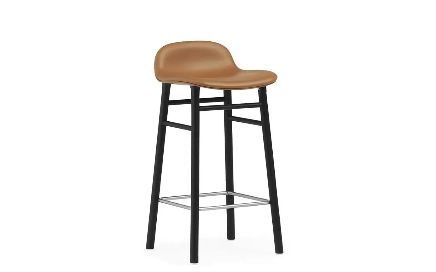 - Form Barstool 65 cm Full Upholstery Black Oak^Normann Copenhagen Best