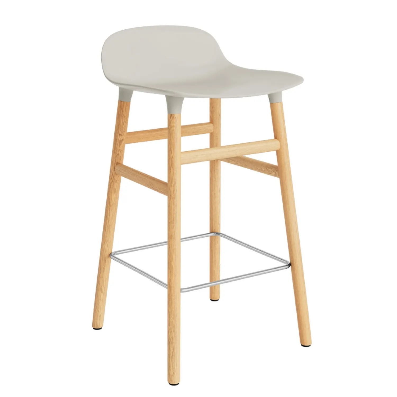 - Form Barstool 65 cm - Lys grå/Eg*Normann Copenhagen Outlet