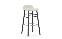 - Form Barstool 75 cm Full Upholstery Black Oak*Normann Copenhagen New