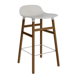 - Form Barstool 65 cm - Varm grå/Valnød^Normann Copenhagen Sale