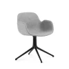 - Form Armchair Swivel 4L Full Uph. Black Alu^Normann Copenhagen Clearance