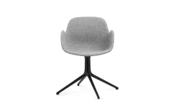 - Form Armchair Swivel 4L Full Uph. Black Alu^Normann Copenhagen Clearance