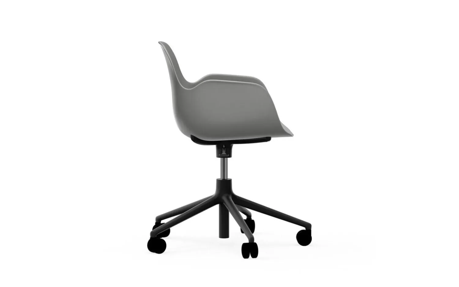 - Form Armchair Swivel 5W Gas Lift Black Alu^Normann Copenhagen Best