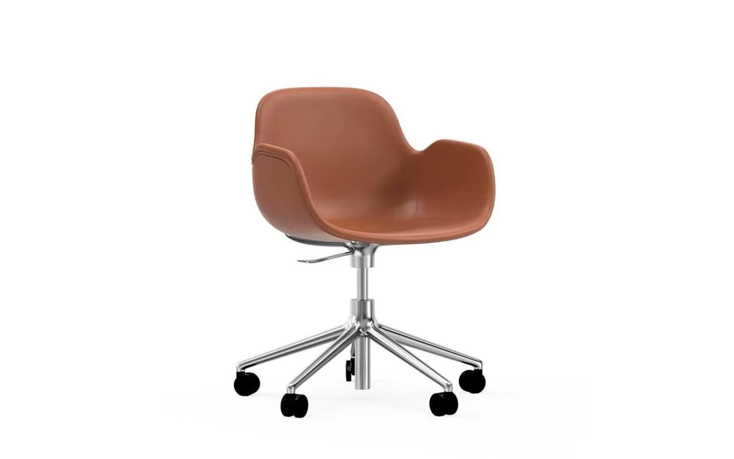 - Form Armchair Swivel 5W Gaslift Full Uph. Alu^Normann Copenhagen Outlet
