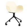 - Form Armstol Swivel 5W med hjul - Sort/Creme*Normann Copenhagen New