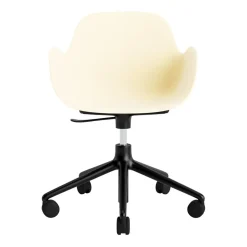 - Form Armstol Swivel 5W med hjul - Sort/Creme*Normann Copenhagen New