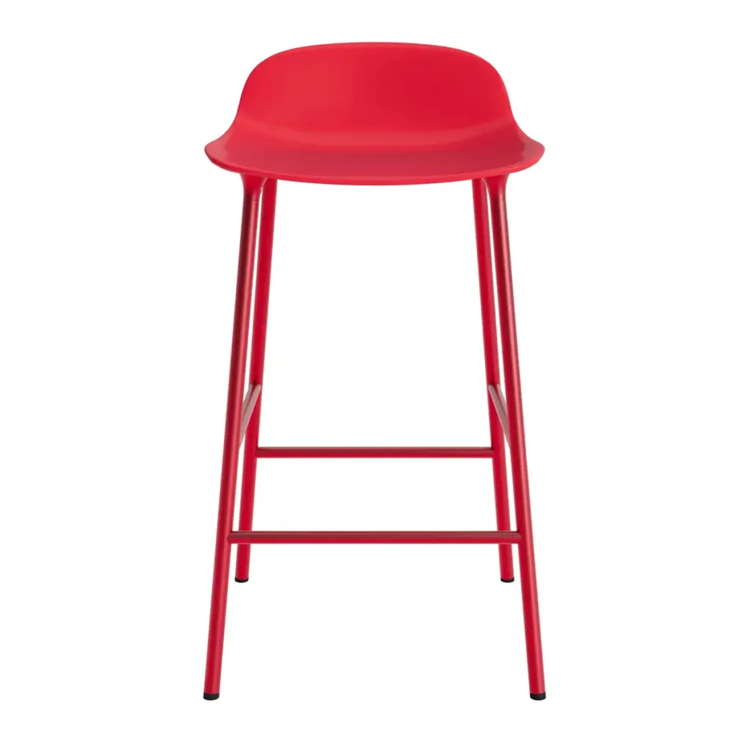 - Form Barstool 65 cm - Rød/Stål^Normann Copenhagen Discount