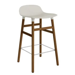 - Form Barstool 65 cm - Lys grå/Valnød*Normann Copenhagen Outlet