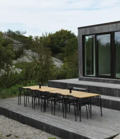 - Havebord - Vig Robinie - 90x200 - Sort*Normann Copenhagen New