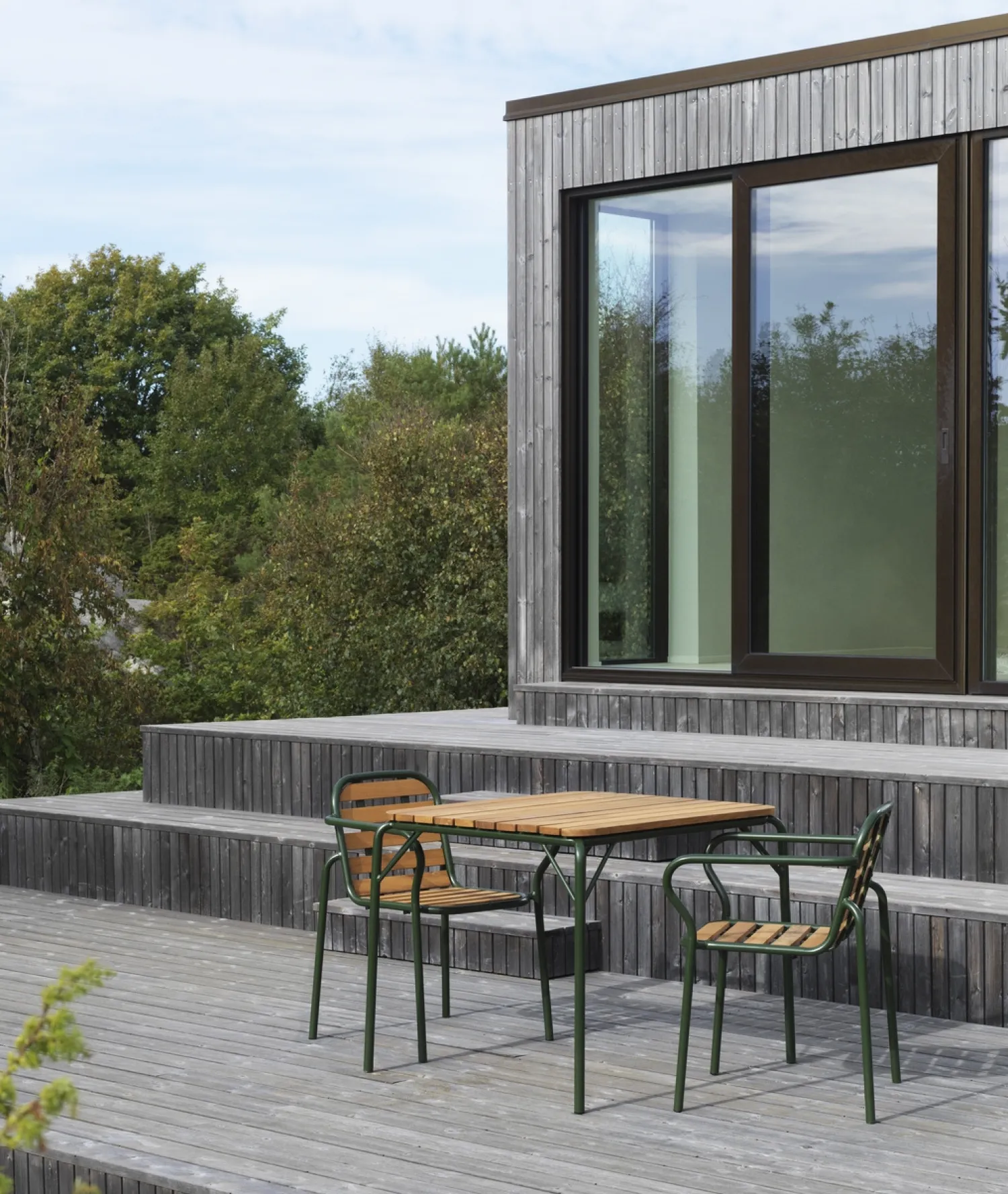 - Havebord - Vig Robinie - 90x80 - Mørke grøn^Normann Copenhagen New