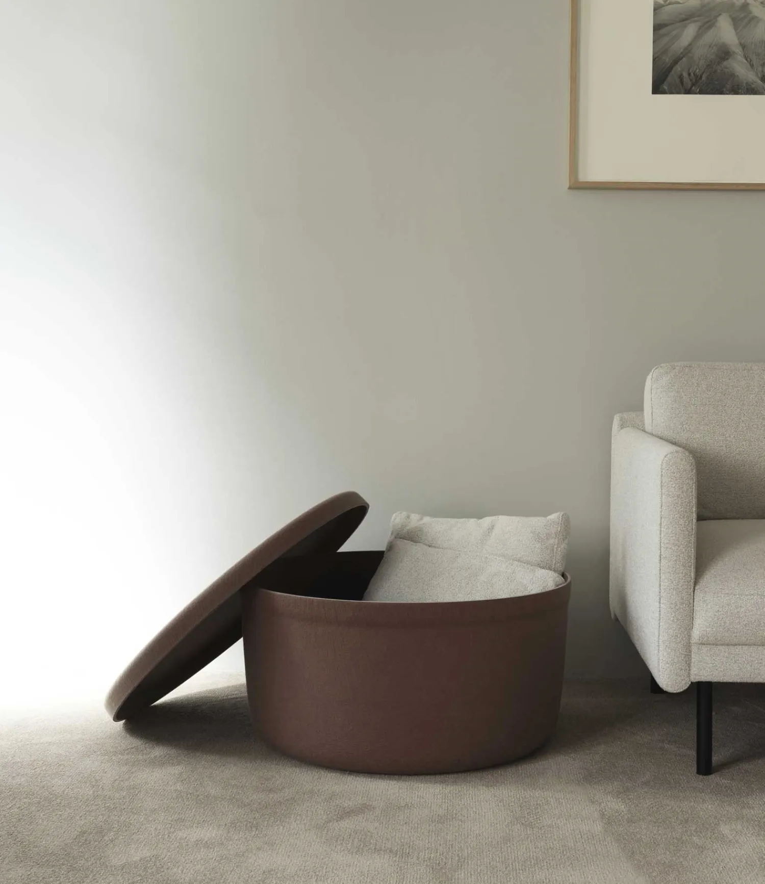 - Hide Opbevarins Puf Large - Brun^Normann Copenhagen Best