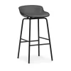 - Hyg Barstool 75 cm Front Upholstery Black & Black Steel^Normann Copenhagen Hot