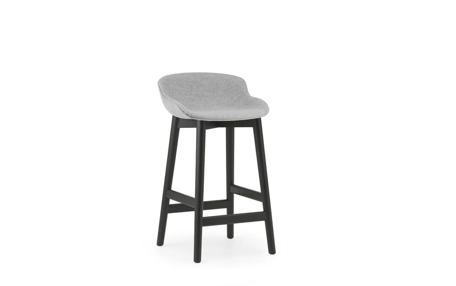 - Hyg Barstool 65 cm Full Upholstery Black Oak*Normann Copenhagen Discount