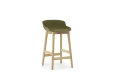 - Hyg Barstool 65 cm Front Upholstery Olive & Oak*Normann Copenhagen Outlet