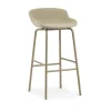 - Hyg Barstool 75 cm Full Upholstery Sand Steel^Normann Copenhagen Best