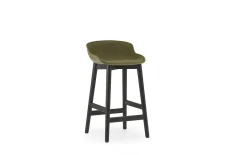 - Hyg Barstool 65 cm Front Upholstery Olive & Black Oak^Normann Copenhagen Hot
