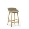 - Hyg Barstool 65 cm Front Upholstery Sand & Oak^Normann Copenhagen Outlet