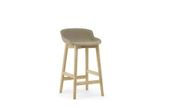 - Hyg Barstool 65 cm Front Upholstery Sand & Oak^Normann Copenhagen Outlet