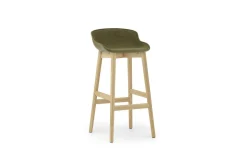 - Hyg Barstool 75 cm Front Upholstery Olive & Oak^Normann Copenhagen Hot