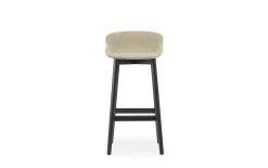 - Hyg Barstool 75 cm Full Upholstery Black Oak^Normann Copenhagen Clearance