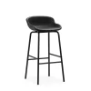 - Hyg Barstool 75 cm Full Upholstery Black Steel^Normann Copenhagen Outlet
