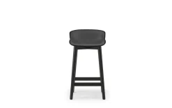 - Hyg Barstool 65 cm Front Upholstery Black & Black Oak*Normann Copenhagen Clearance