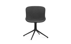 - Hyg Chair Swivel 4L Front Upholstery Black & Black Alu^Normann Copenhagen Outlet