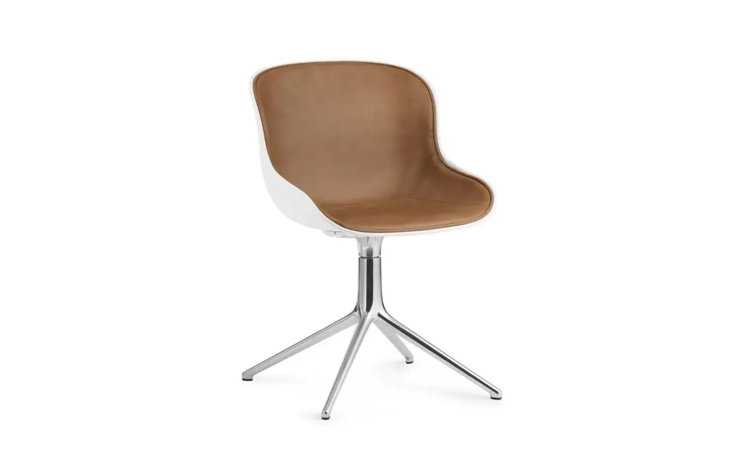- Hyg Chair Swivel 4L Front Upholstery White & Alu^Normann Copenhagen Clearance