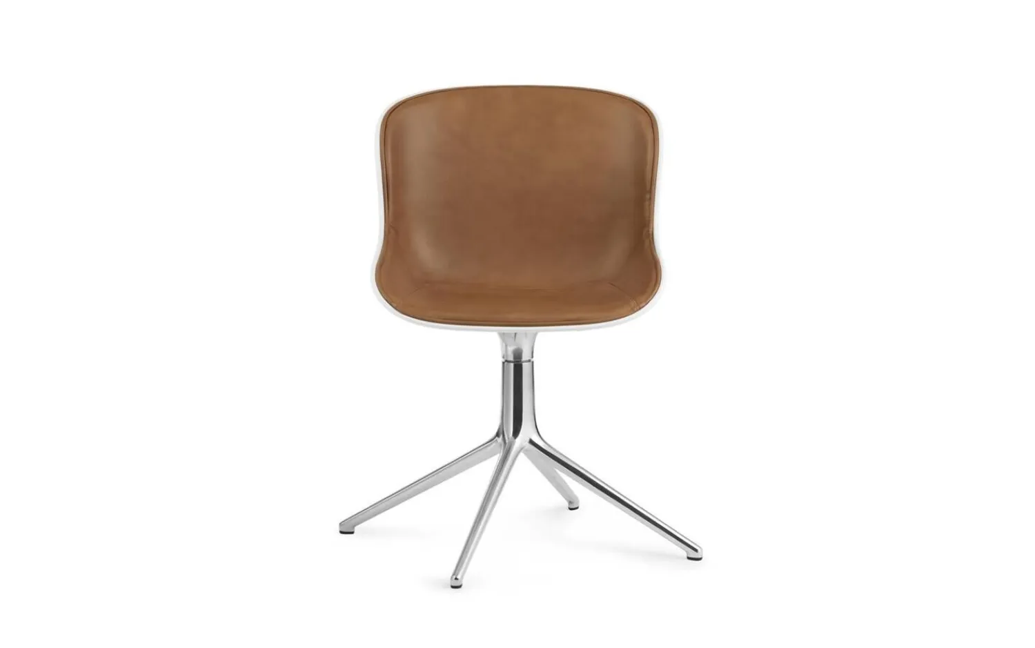 - Hyg Chair Swivel 4L Front Upholstery White & Alu^Normann Copenhagen Clearance