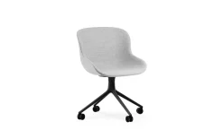 - Hyg Chair Swivel 4W Full Upholstery Black Alu*Normann Copenhagen