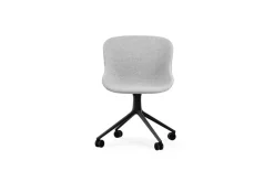 - Hyg Chair Swivel 4W Full Upholstery Black Alu*Normann Copenhagen