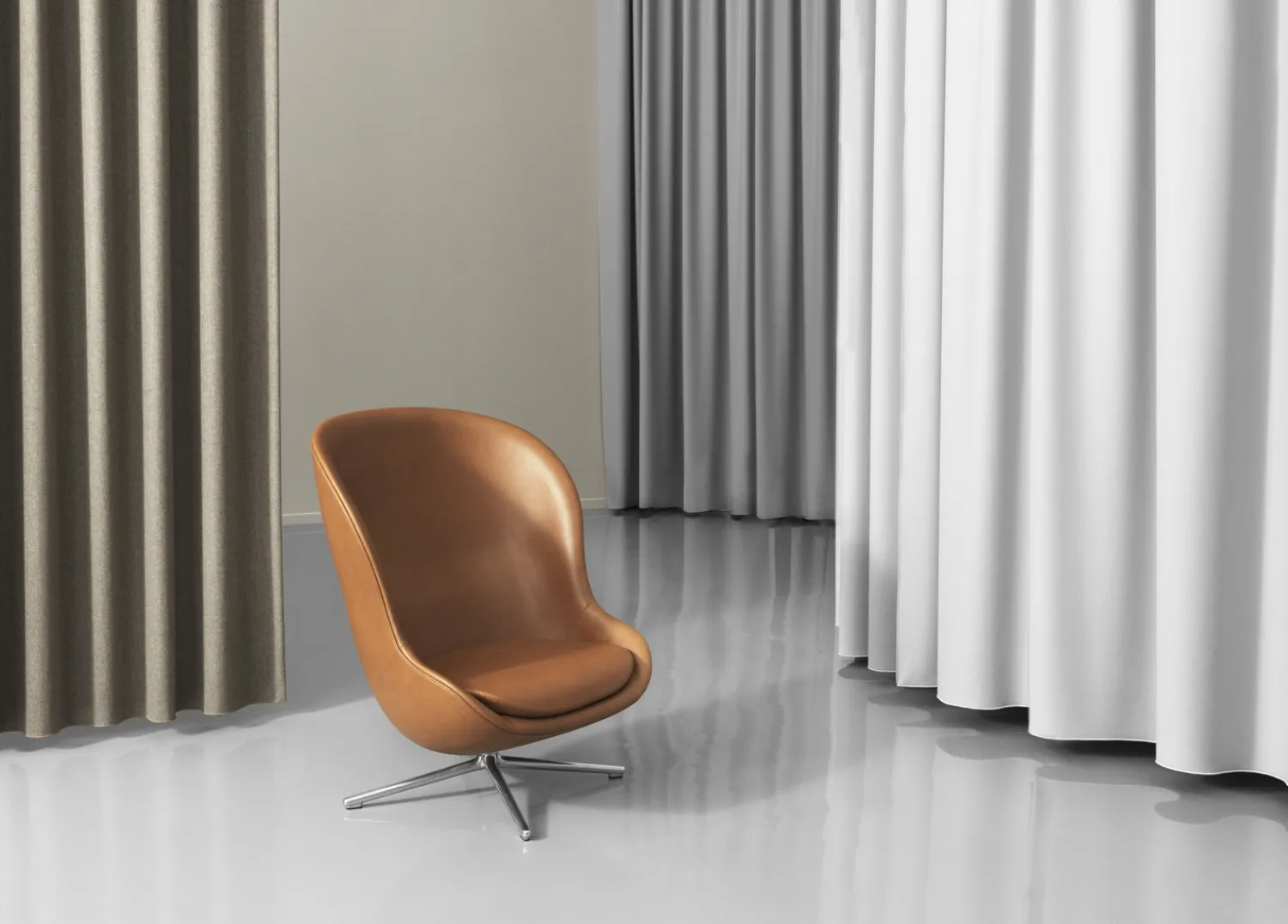 - Hyg Lounge Chair High Swivel Alu Tilt^Normann Copenhagen New