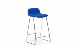 - Just Barstool 65 cm w. back Full Upholstery Chrome*Normann Copenhagen Outlet