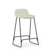 - Just Barstool 65 cm w. back Full Upholstery Black Steel^Normann Copenhagen Discount