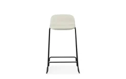 - Just Barstool 65 cm w. back Full Upholstery Black Steel^Normann Copenhagen Discount